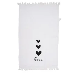 Gastendoekje LOVE hartjes