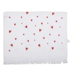 Gastendoekje rode hartjes