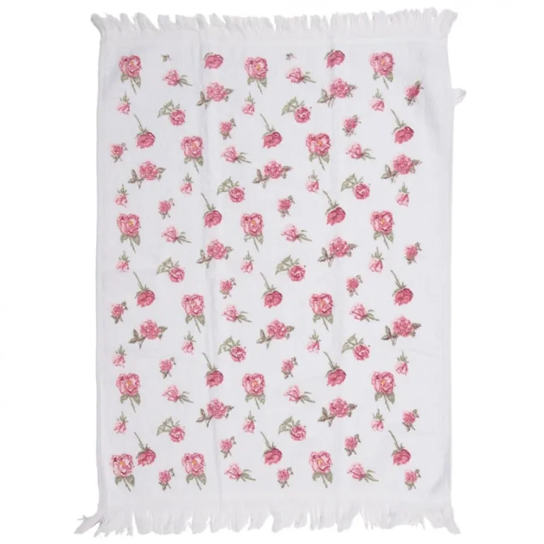 Gastendoekje roze roosjes