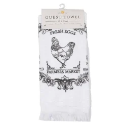 Gastendoekje wit/zwart kip