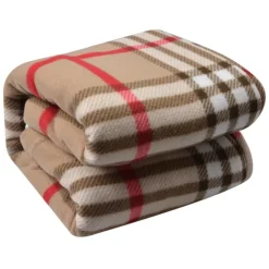 Geruite plaid beige 180*200