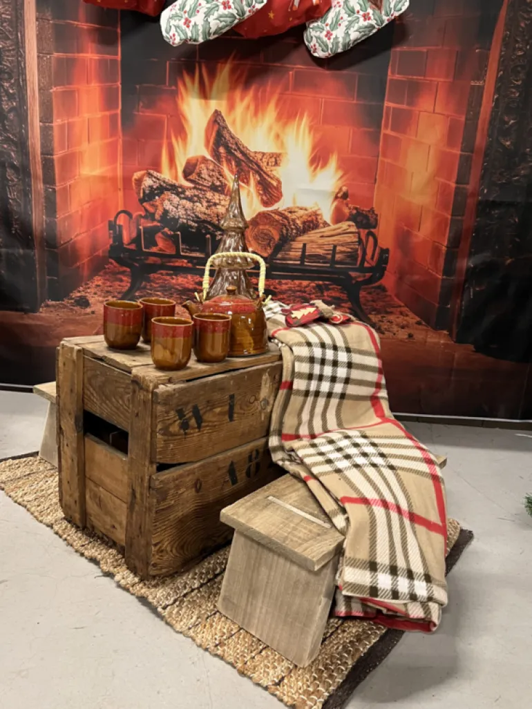 Geruite plaid beige 180*200