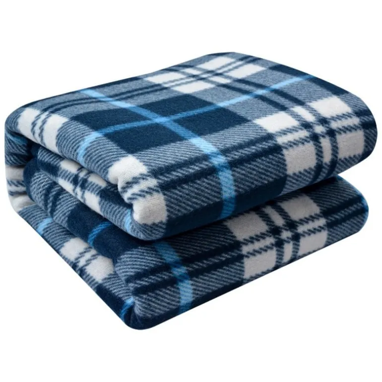 Geruite plaid blauw 180*200