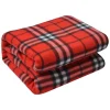 Geruite plaid rood 180*200