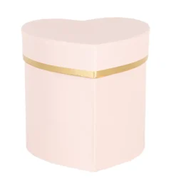 Geschenkdoos hartvorm roze 10*10*10