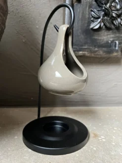 Geurbrander O  druppel taupe 9,5*9,5*19