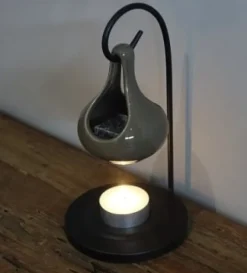 Geurbrander O  druppel taupe 9,5*9,5*19