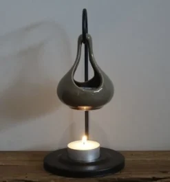 Geurbrander O  druppel taupe 9,5*9,5*19