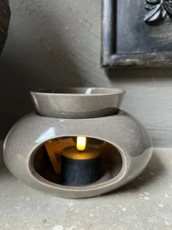 Geurbrander X aardewerk taupe 14*10*9