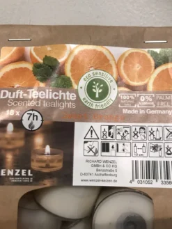 Geurkaarsen Sweet Orange (18) ECO