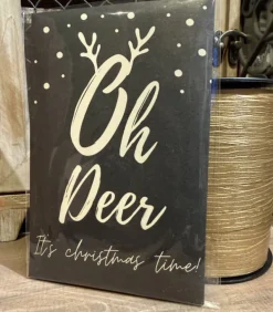 Geurzakje Kerst Oh Deer zwart/goud
