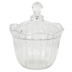 Glazen voorraadpot / bonboniere 15*18 leeg of gevuld