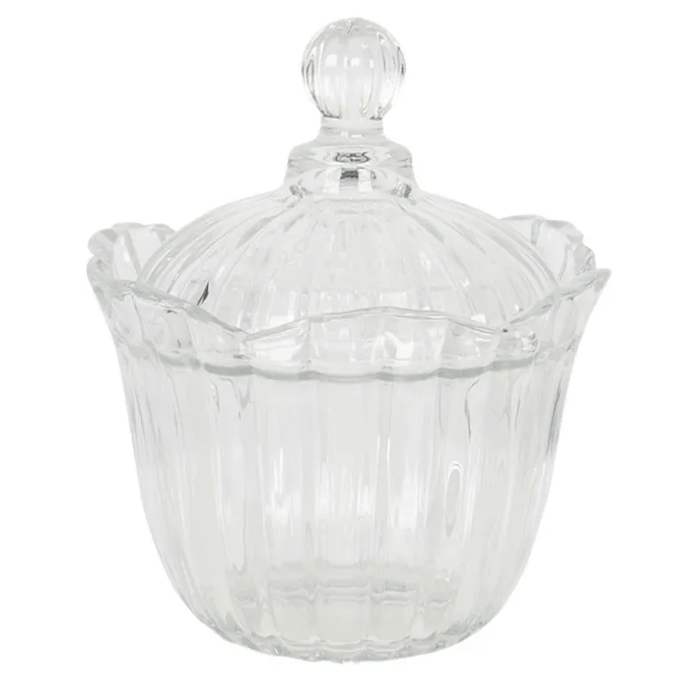 Glazen voorraadpot / bonboniere 15*18 leeg of gevuld