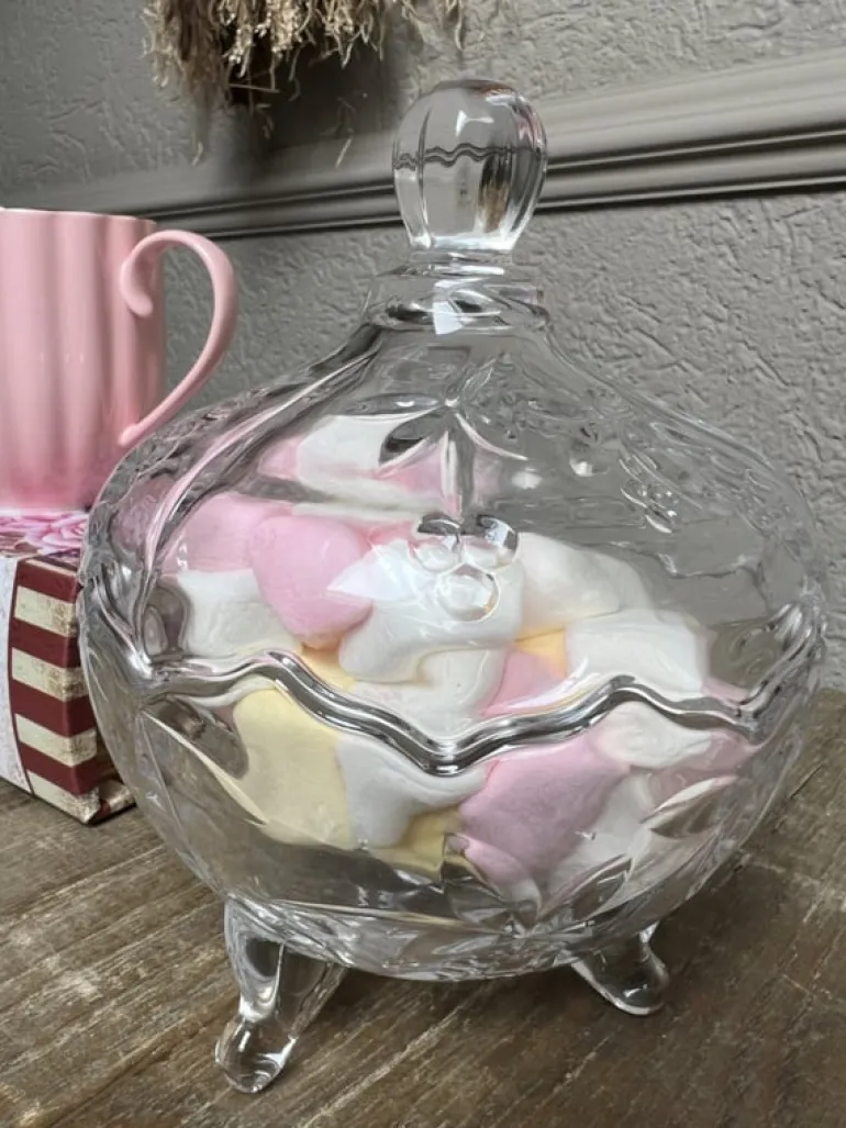 Glazen voorraadpot / bonboniere 15*20 leeg of gevuld