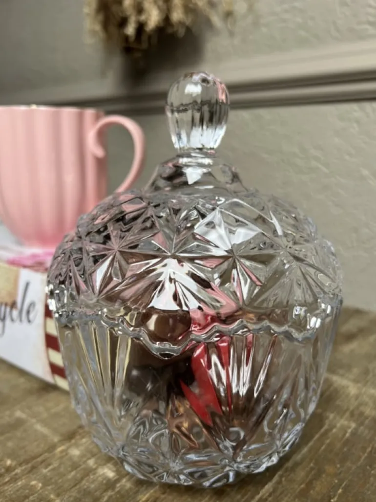 Glazen voorraadpot / bonboniere 13*19 leeg of gevuld