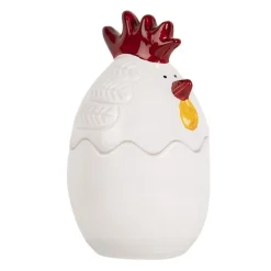 Glazen voorraadpot kip 8*14