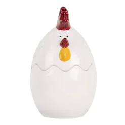 Glazen voorraadpot kip 8*14