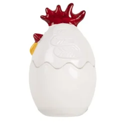 Glazen voorraadpot kip 8*14