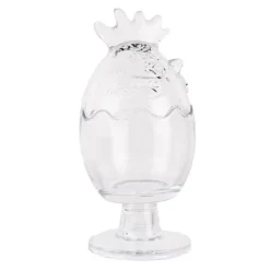 Glazen voorraadpot kip transparant 10*22