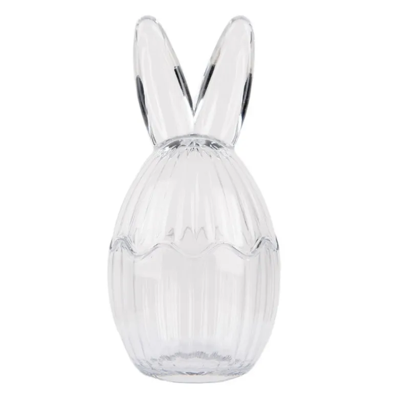 Glazen voorraadpot met oren 10*21 leeg of gevuld