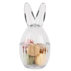 Glazen voorraadpot met oren 10*21 leeg of gevuld