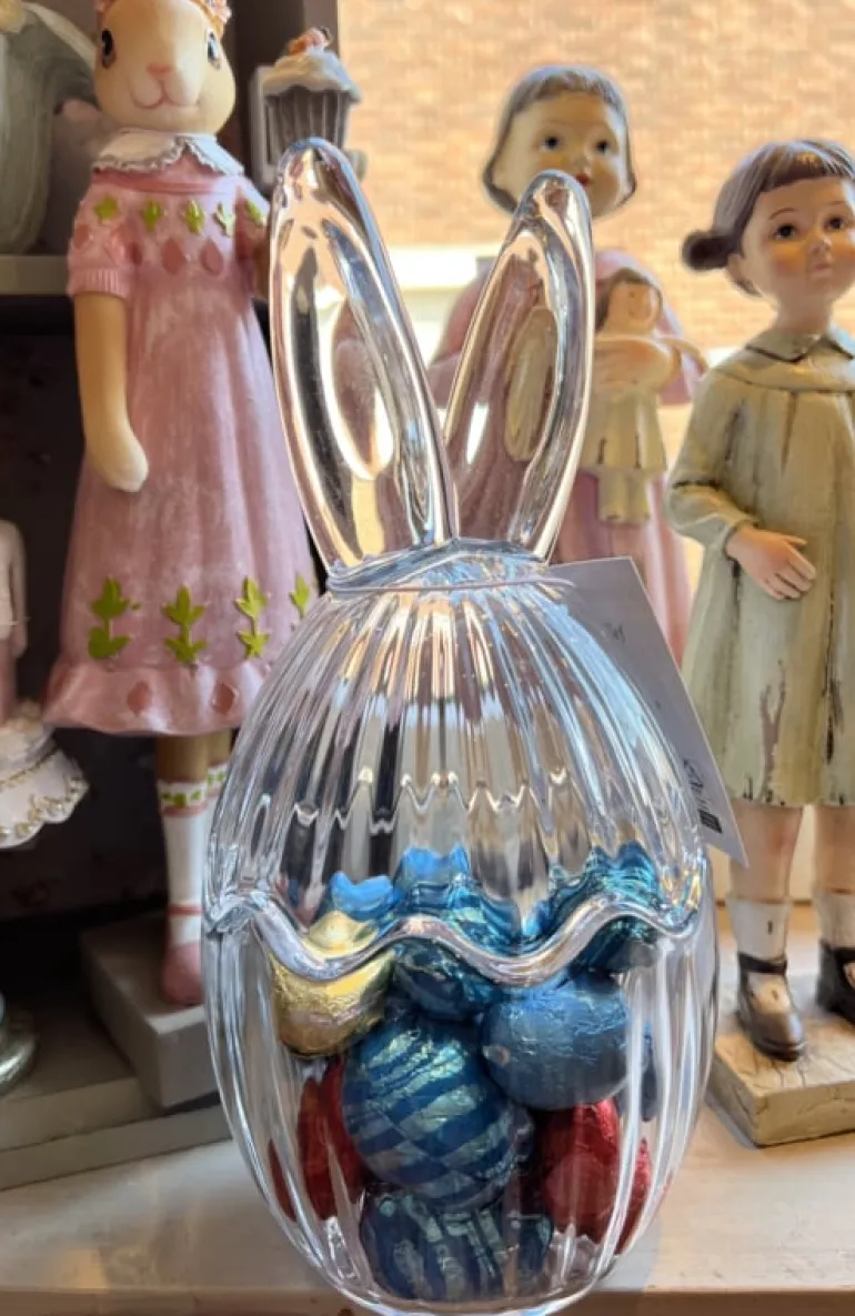 Glazen voorraadpot met oren 10*21 leeg of gevuld