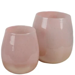 Glazen waxinelichthouder/windlicht 11*12