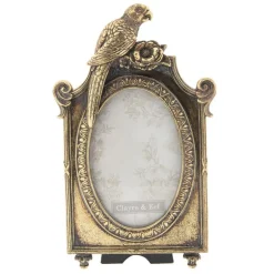 Goudkleurige fotolijst papegaai 10*15