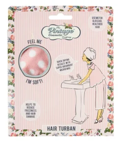 Handdoek Tulband roze dots