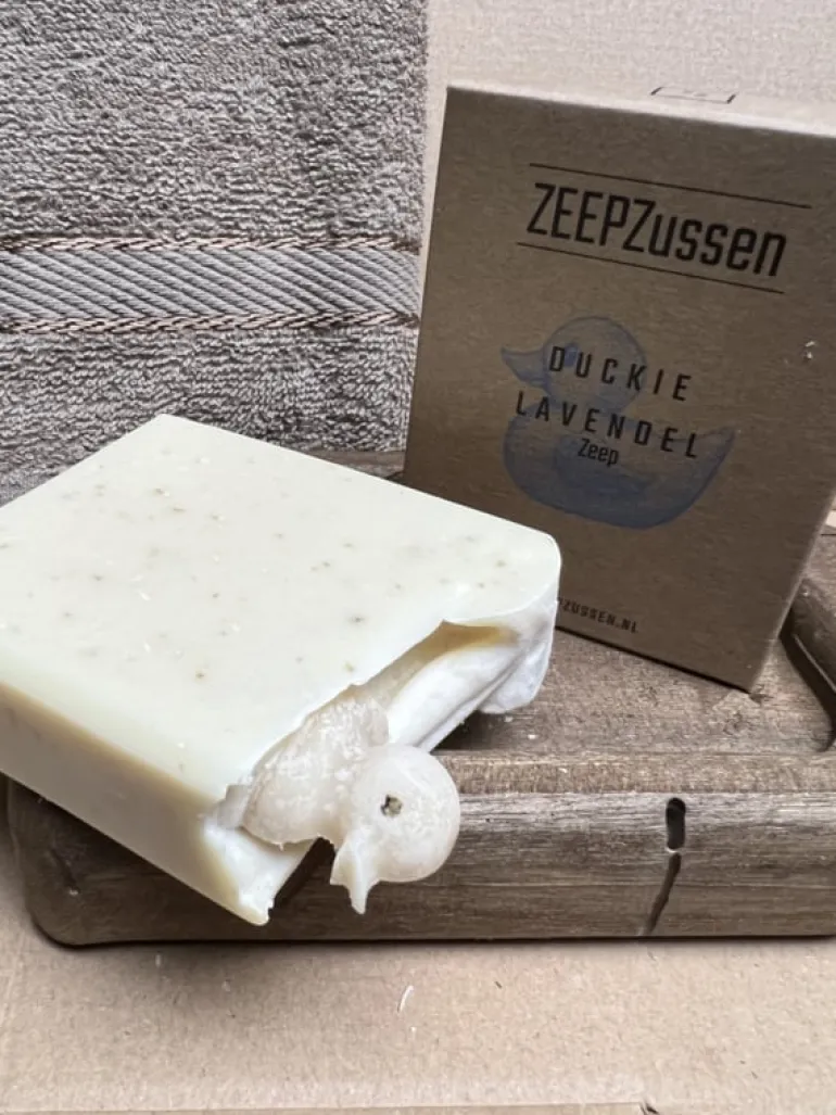 Handgemaakte Zeep Duckie Lavendel