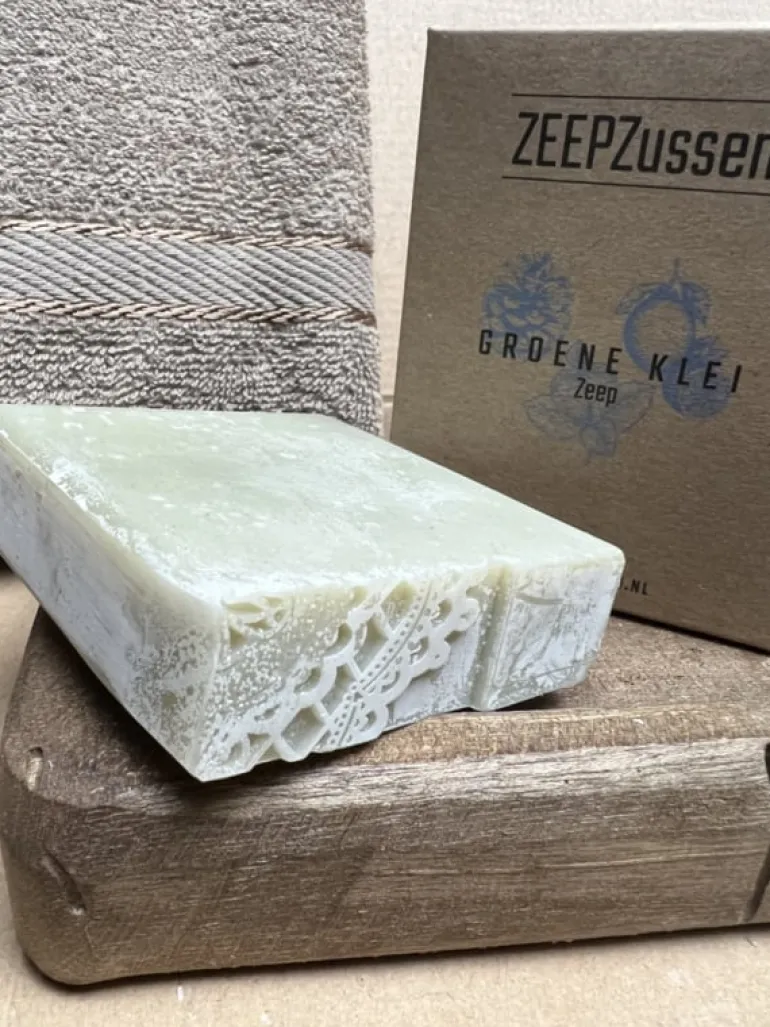 Handgemaakte Zeep Groene Klei