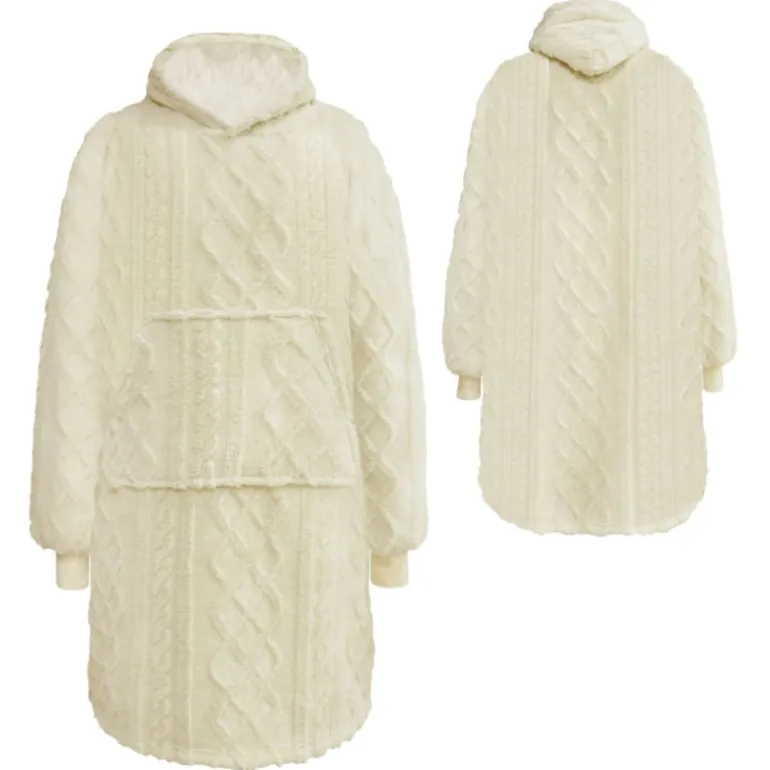 Hoodie / deken Sophie Offwhite one size