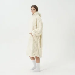 Hoodie / deken Sophie Offwhite one size