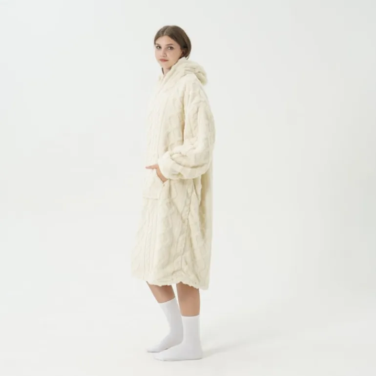 Hoodie / deken Sophie Offwhite one size