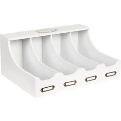 Houten bestekbak wit 40*28*17