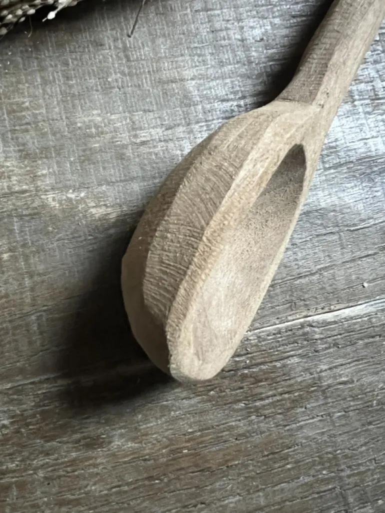Houten decoratie lepel 29*6*3