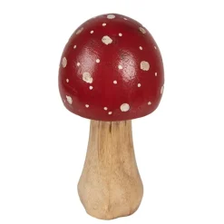 Houten decoratie paddenstoel (M)