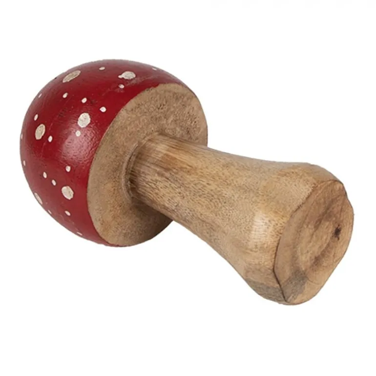 Houten decoratie paddenstoel (M)