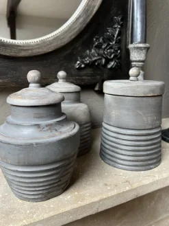 Houten decoratie pot (A) 17*12