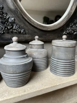 Houten decoratie pot (B) 17*12