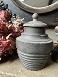 Houten decoratie pot (C) 17*10