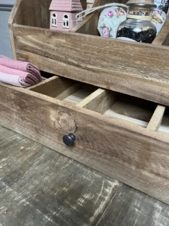 Houten grutterbak met lade 50*45*25