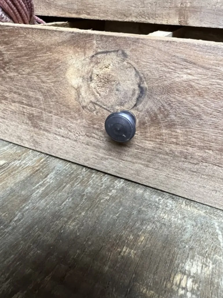 Houten grutterbak met lade 50*45*25