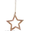 Houten hanger ster open 27cm