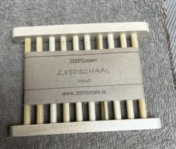 Houten spijlen zeepplankje