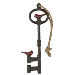 Ijzeren decoratie sleutel met vogeltjes 13*2*33