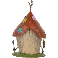 IJzeren decoratie vogelhuis 8*8*21