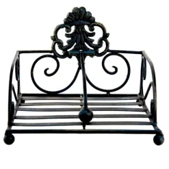 Ijzeren servethouder zwart