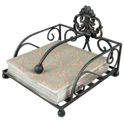 Ijzeren servethouder zwart