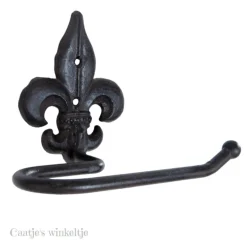 Ijzeren toiletpapierhouder Franse lelie